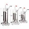 Embutidor de salchichas comercial de acero inoxidable, máquina Vertical de 3L, para cocina, rellenador de carne, nuevo ► Foto 2/6