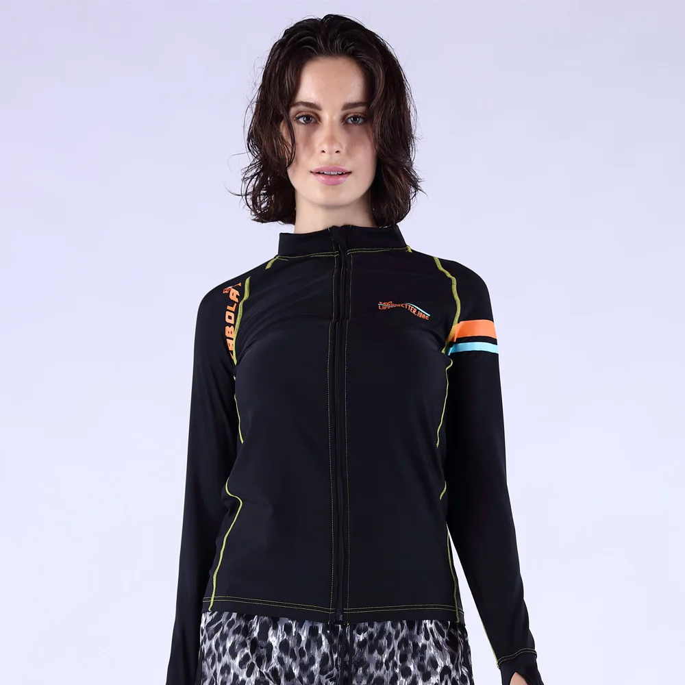 Woman Surfing Rash Guards Couple Wetsuit Diving Shirt Surf Long Sleeve