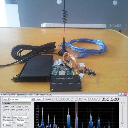 DIY наборы 100KHz 1 7 GHz UV HF RTL SDR USB тюнер приемник R820T RTL2832U + CW FM VHF UHF AM (NFM WFM) DSB LSB|diy kit|rtl sdrkit