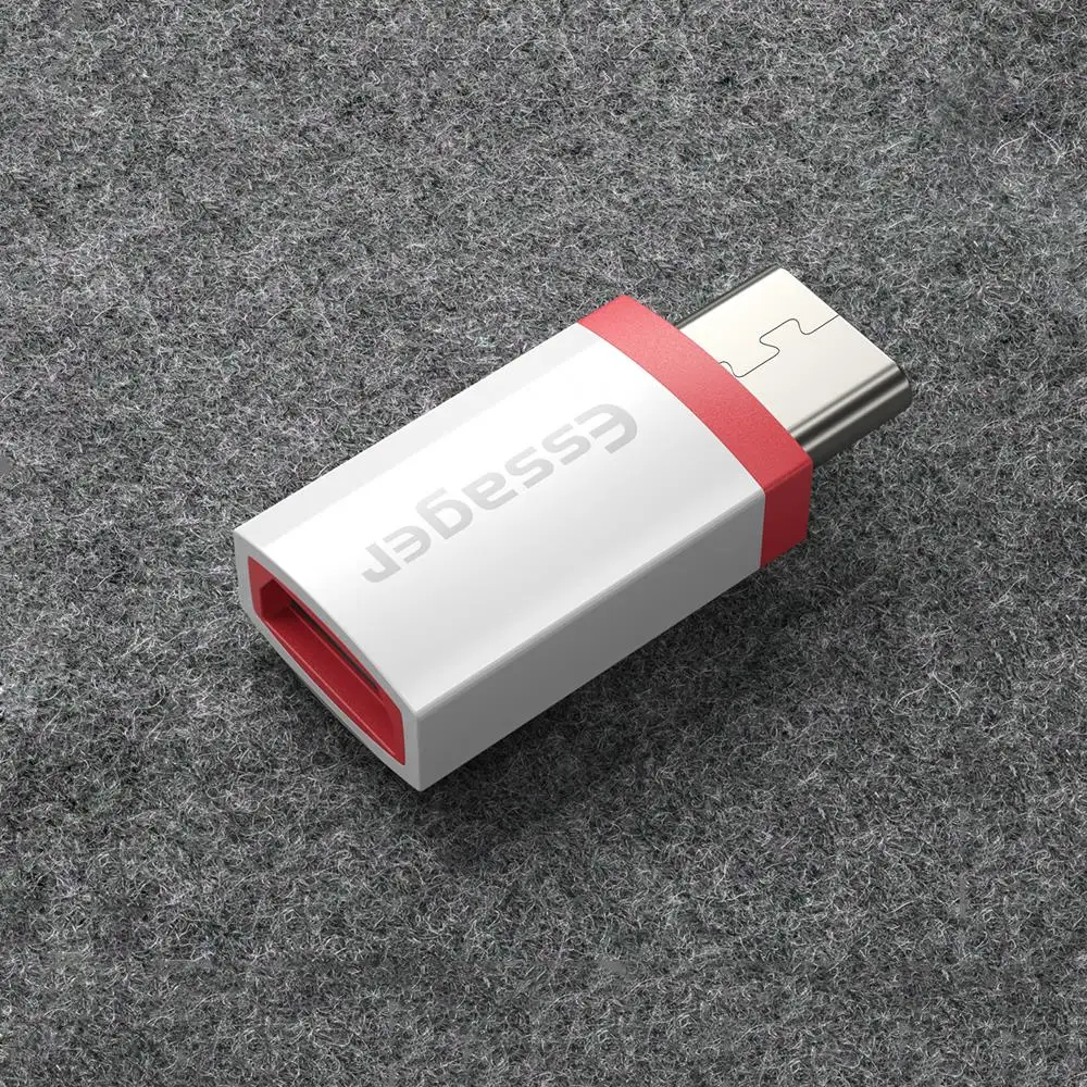 Essager USB адаптер Micro USB к type C OTG конвертер для Macbook samsung S9 S8 One plus 5 5t 6t huawei P20 Mate20 pro USB C OTG - Цвет: Белый