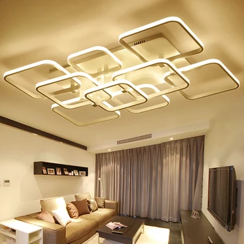 

New Arrival Modern led ceiling chandelier lights for livingroom bedroom dining Study room Aluminum led Chandelier lustre cristal