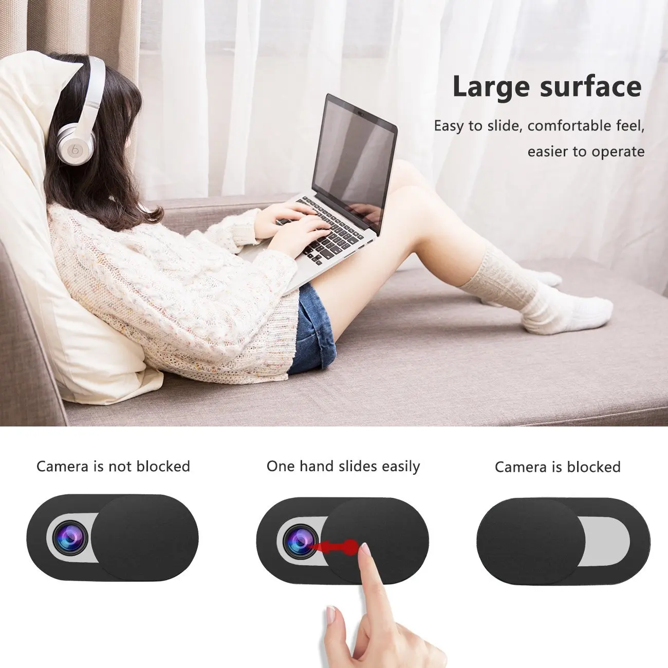 

WebCam Camera Cover For iPhone XS MAX XR 8 7 6 1Pc Magnet Slider Privacy Protection Sticker For Laptop Screen Protector Hot Sale