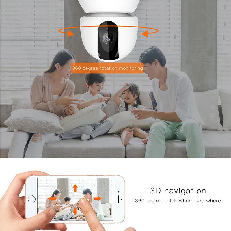 

1080P HD IP Camera IR Night Vision Home Security Indoor Baby Monitor Wireless Wifi Cameras SL@88