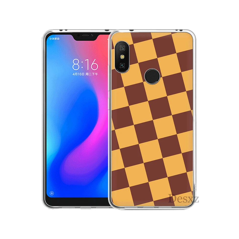Клетчатый чехол для Xiaomi Mi 6 8 Lite SE A1 A2 5X 6X Mix 2S F1 9 9se MAX 3|Чехлы-накладки| |