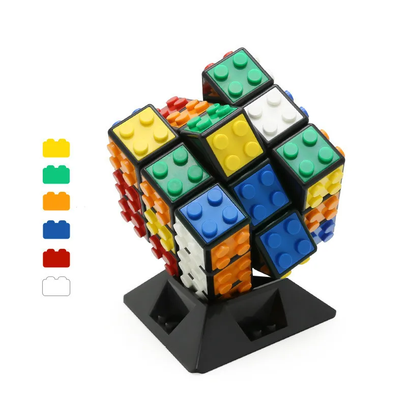 

2019 Learning Education Small particle adult children's educational Building block high quality smooth racing The 3 Magic cube