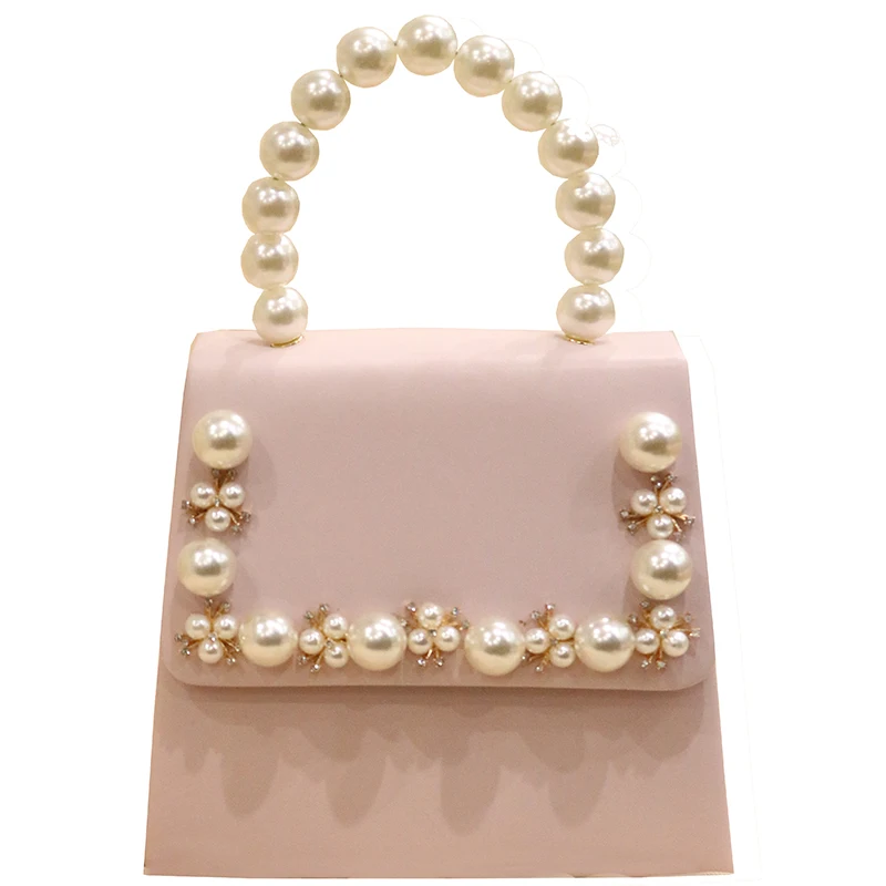 Весенняя женская кожаная сумка с жемчужинами и бриллиантами, модные женские сумки Waxy, брендовая дизайнерская сумка на плечо, роскошная сумка, сумки