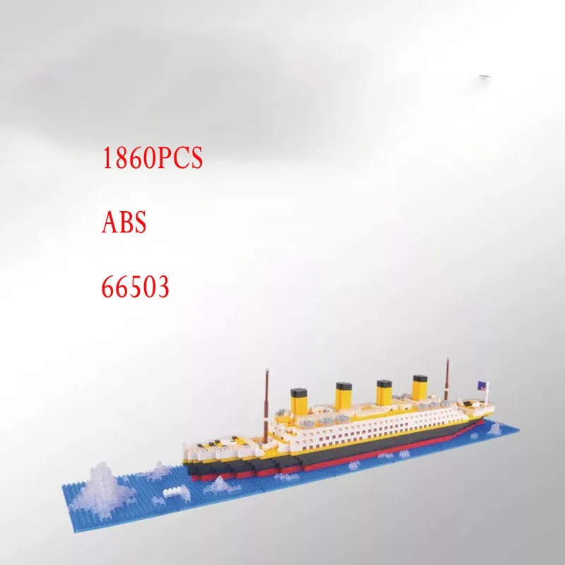 Mylb строительный блок 1860 шт. Титаник Круизное Судно модель лодка Сделай Сам