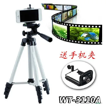 

2015 New Phone Tripod 4 section Floor tripod+ phone holder for Cellphone Smartphone MP3 Player GPS Camera dslr