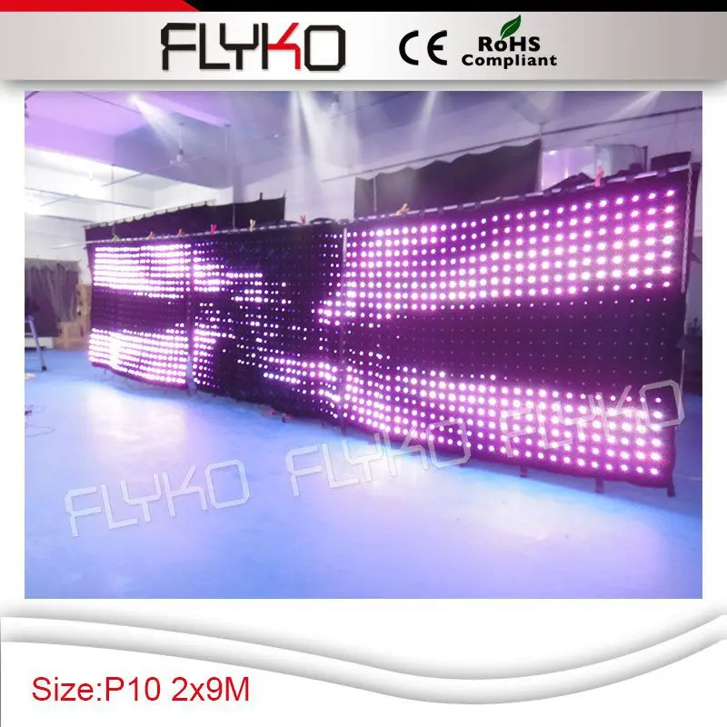 

Nightclub KTV led video curtain Decorative backdrop