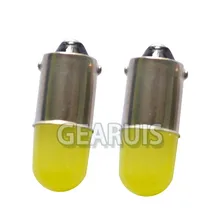 Ba9s cob ronda led 3d t4w 1 smd luz de la matrlcula del coche puerta de la lampara del bulbo blanco 12 v