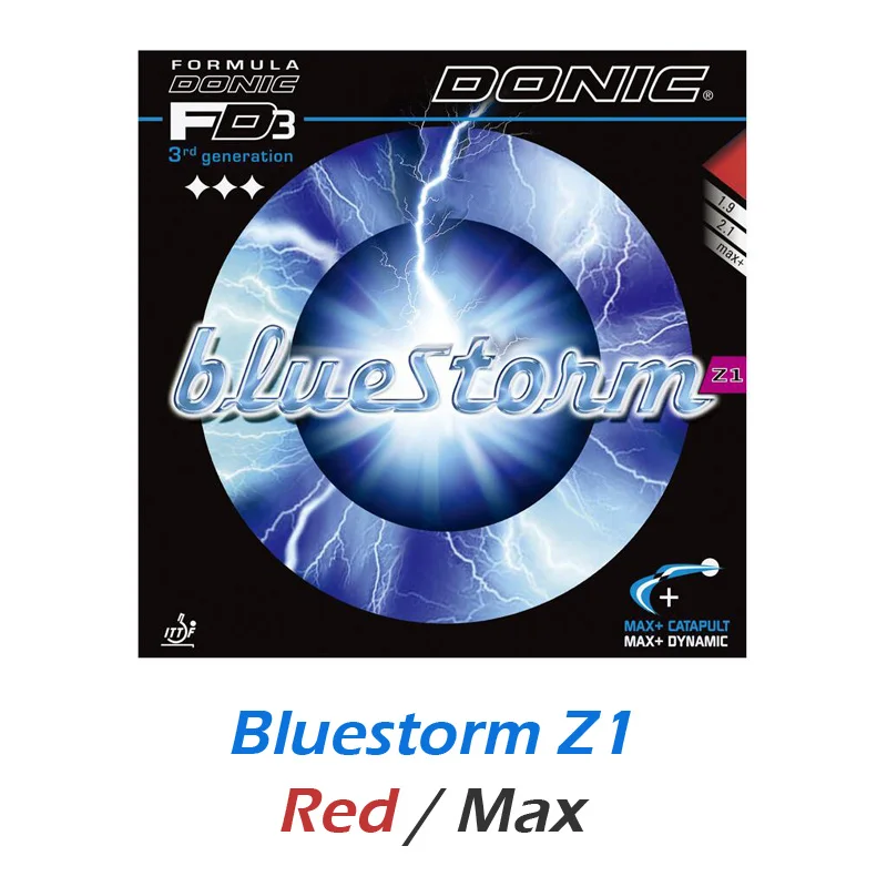 DONIC BLUESTORM(BlueStorm Z1/Z2/Z3) резиновая губка для настольного тенниса для пинг-понга Tenis De Mesa - Цвет: BLUESTORM Z1 Red