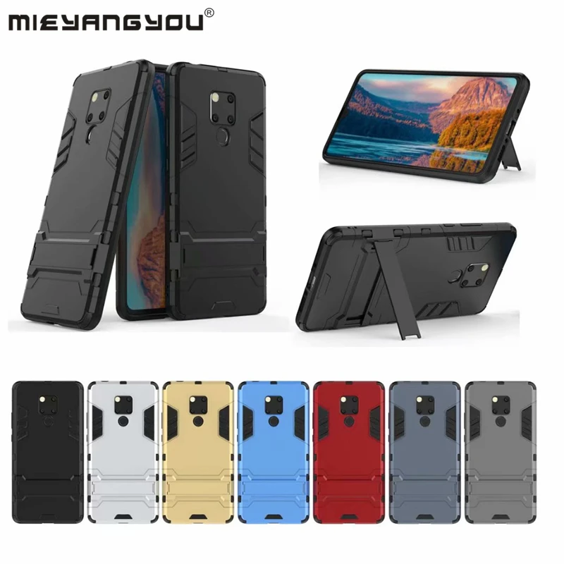TPU PC Kickstand Case For Huawei Mate 8 9 PRO 10 20 Lite Soft Silicone Rigid Plastic Shockproof Armor Holder Cover On 20X |