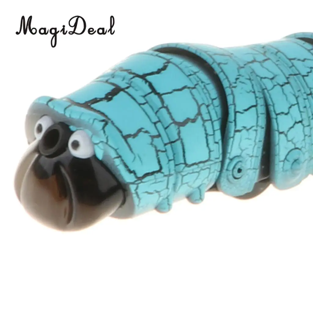 4 Inch Realistic Remote Control Caterpillar RC Bug Toy Party Prank Tricks Xmas Gift