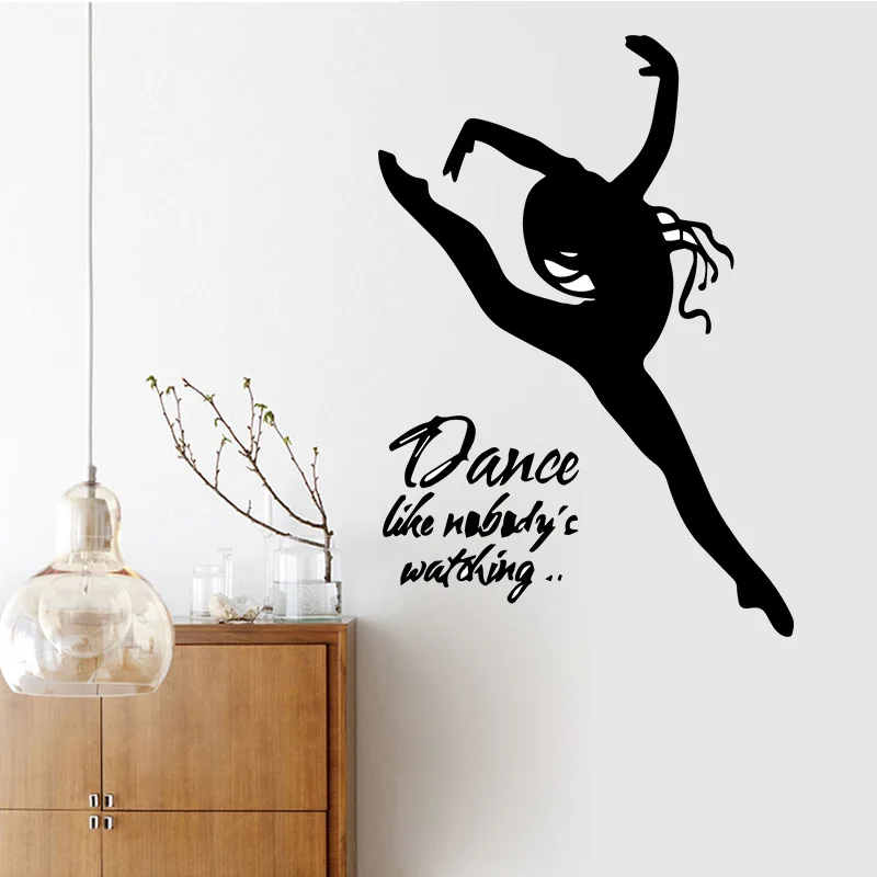 

Muyuchunhua Sexy Woman Dance Wall Sticker for Man Home Decor Living Room Bedroom Bathroom Vinyl Waterproof Wall Art Decal PVC
