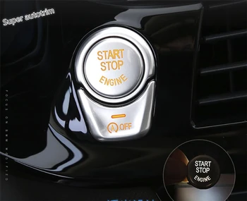 

Lapetus Engine Start Stop Ring Keyless Start Button Cover Trim ABS Pearl Chrome Fit For BMW 5 Series G30 530I 2017 - 2020