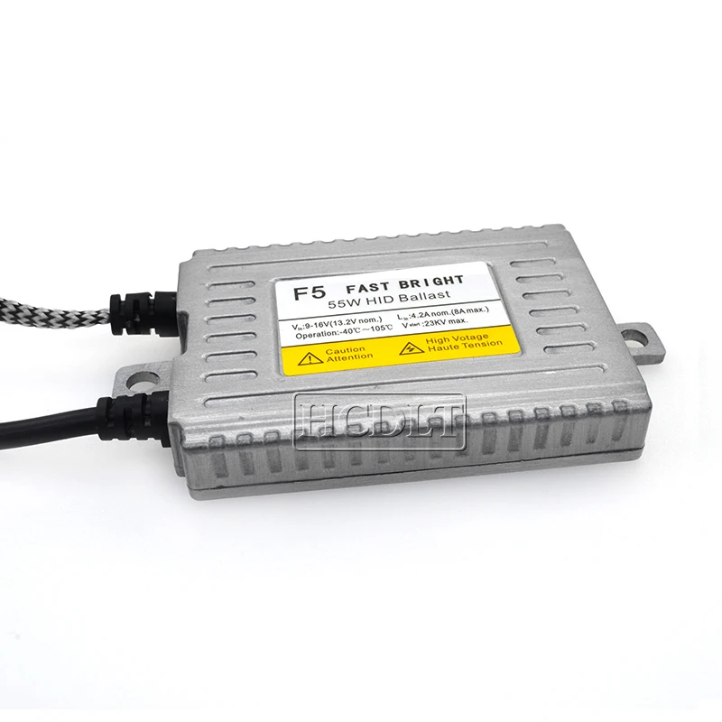 HCDLT HID Reactor DLT F5 55W Xenon Slim Ballast AC 12V Car Styling Digital Ignition Block Fast Bright Quick Start DLT Ballast (3)