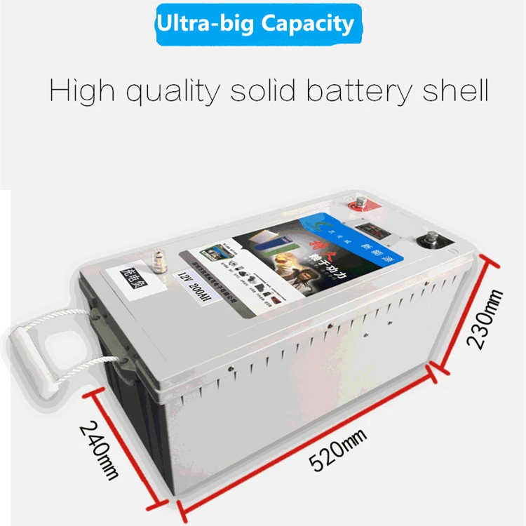 Ультра-большой емкостью 12В 200AH/400AH литий-ионная аккумуляторная Батарея для лодочный мотор/автодомов чрезвычайная ситуация вне дома Мощность источник