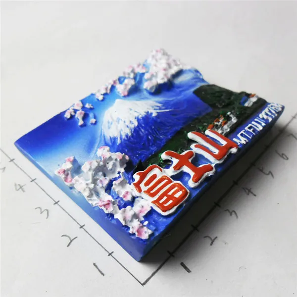Japan Mt. Fuji Sumo Kimono Geisha Tourist Souvenir Figures Fridge Magnets - Mt. Fuji 3
