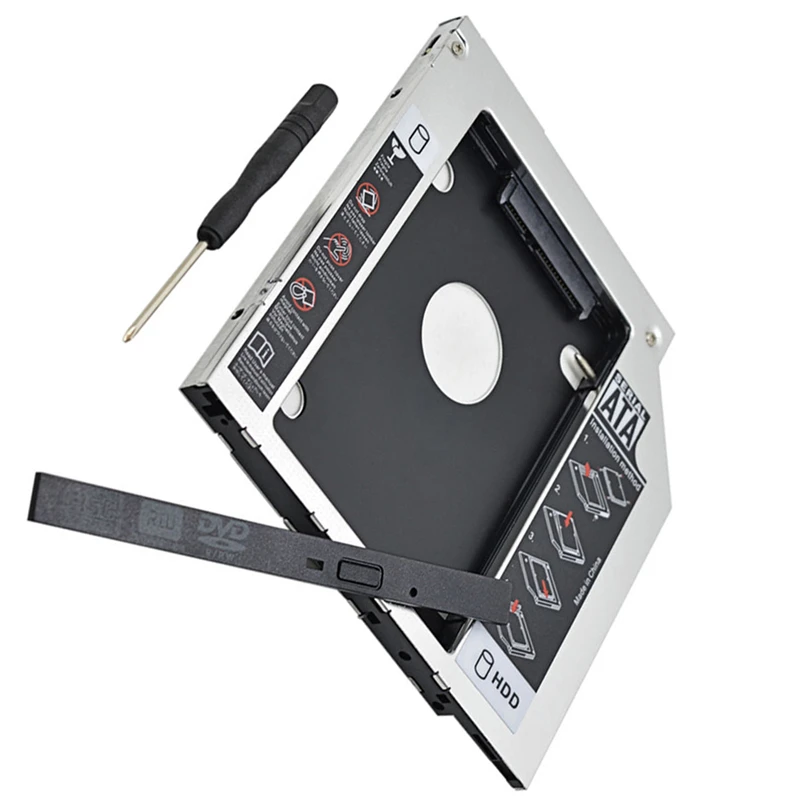 9 5 мм 2 й жесткий диск SSD HDD Caddy адаптер для Lenovo ThinkPad E440 L540 L440 заменить UJ152 UJ 152A Blu Ray