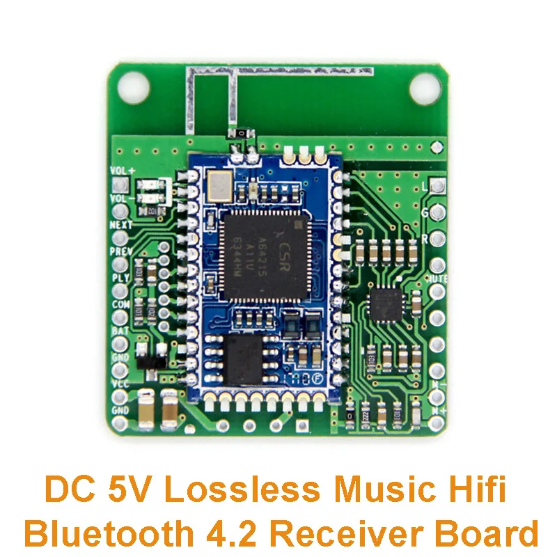 

CSRA64215 APTXLL DC 5V Lossless Music Hifi Bluetooth 4.2 Receiver Board for Audio Car Modified speakers Amplifier