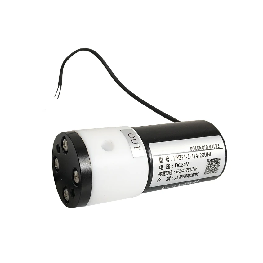 DN1-5 PTFE электромагнитный клапан коррозионно-стойкий клапан антикоррозионный Соленоидный клапан кислота и щелочи Соленоидный клапан