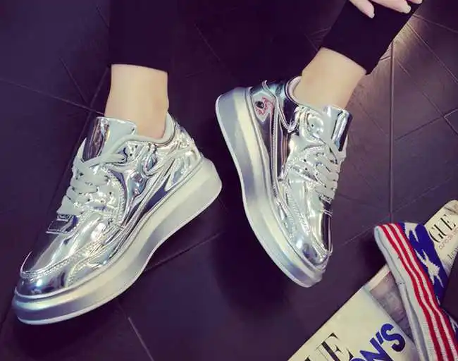 silver colour shoes womens