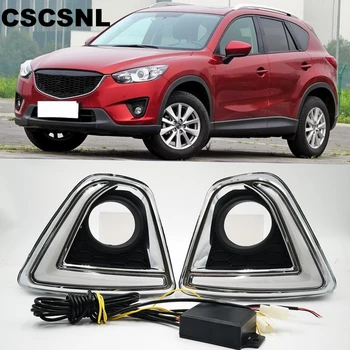 

CSCSNL 2PCS LED Car DRL Daytime Running Lights With Turn Signal Style Relay for Mazda cx-5 cx5 cx 5 2012 2013 2014 2015 2016
