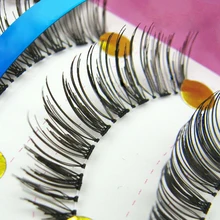 30 пар накладных ресниц для наращивания ресниц Длинные толстые поддельные ресницы «maquiagem» макияж Черные Накладные ресницы для наращивания