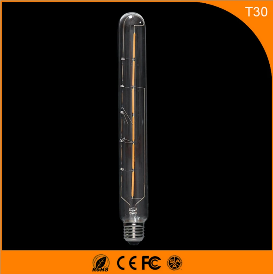 

50PCS 5W E27 B22 Led Bulb, T30 LED COB Vintage Edison Light ,Filament Light Retro Bulb AC 220V