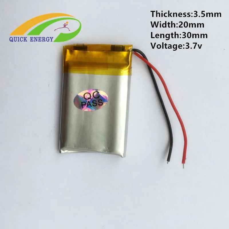 BH-214 BH-111 Bluetooth гарнитура аккумулятор 352030 thium Батарея MP3 MP4 | Электроника