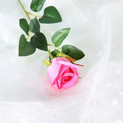 CHENCHENG 48 см искусственные розы поддельные розы сухоцветы шелковые цветы искусственные растения для украшения свадьбы декоративные цветы - Цвет: Gradient Rose Red B