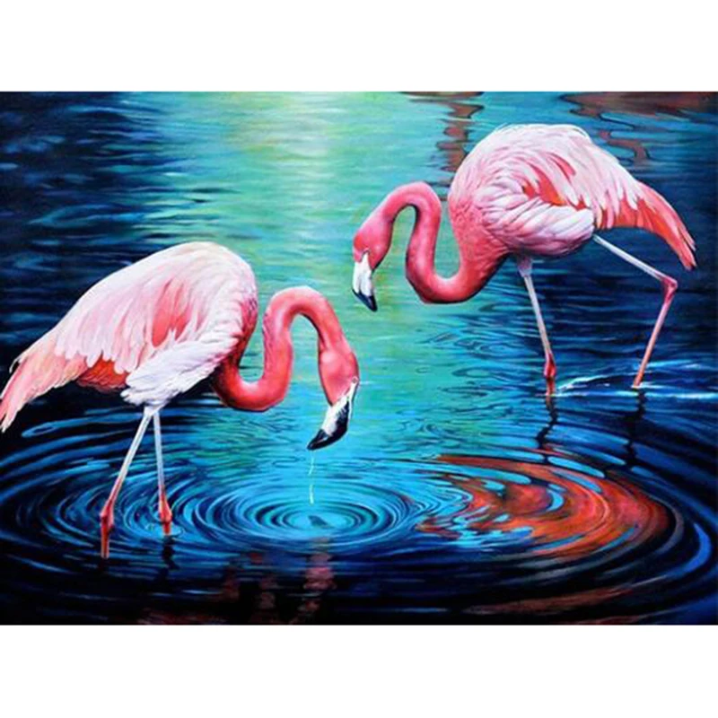 5D DIY Diamond Painting Flamingo Diamond Embroidery Animals Full Square