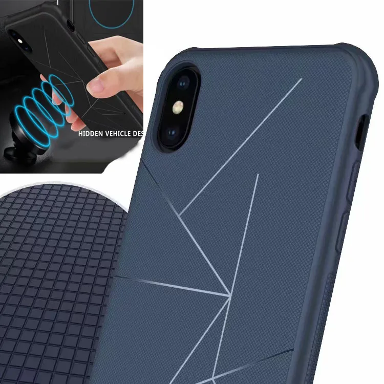 

Luxury shockproof antiskid Phone Case For iPhone XS Max XR Magnetic Car Soft Silicon Cover For iPhone 8 7 6 Plus 10 5 5S SE Case