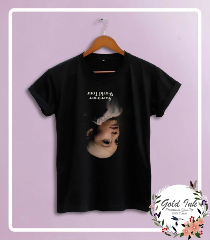 Ariana Grande Sweetener World Tour 2019 Merchandise New Logo T Shirt S Xxl Black