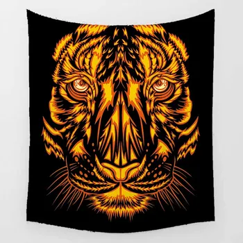 

Hot sale horse tiger elephant wolf animal big trees pattern wall hanging tapestry home decoration wall tapestry tapiz pared