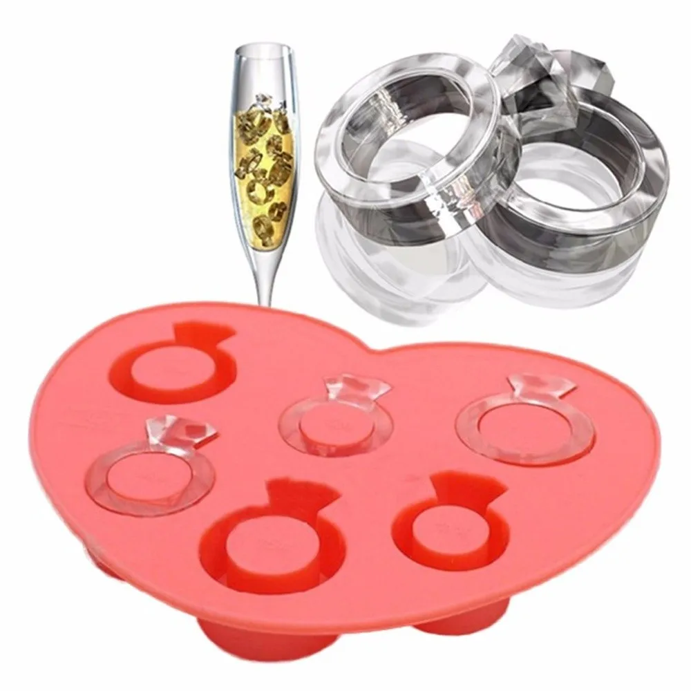 1 pc High Quality Chocolate Mold Love Ring Shape Ice Tray Romantic