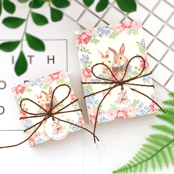 

10pcs Free shipping 8x8x4cm Flower gift box wrapping paper candy Kraft paper sugar box Wedding supplies gifts for guests
