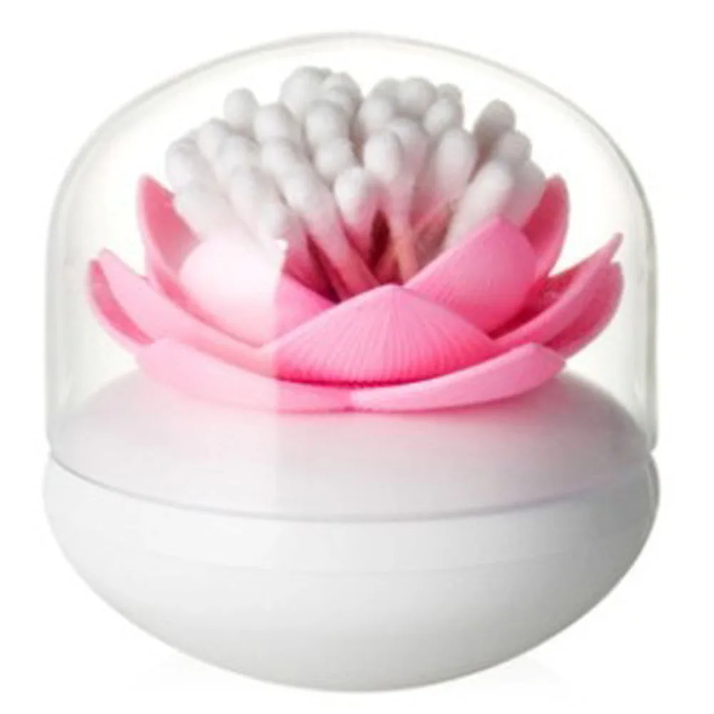 

5 Sets of 1Piece Lotus Cotton Bud Holder - pink