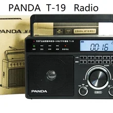 PANDA-T19 Полнодиапазонный портативный радио пожилых людей вставить u диск TF карта mp3-плеер