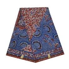 Высокое качество Батик Вощеная африканская с принтом в ткани голландский хлопок 6 ярдов Хлопок V-L 417