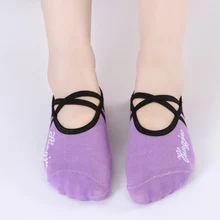 1 пара спортивные носки для йоги и занятий в комнатные туфли; женские, не скользящие женские демпфирования повязки пилатес носок балетки каблук защитная накладка для танцев