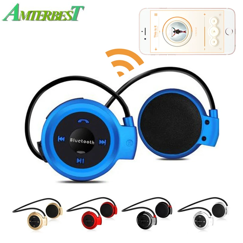

AMTERBEST 503 Mini Bluetooth Headphone W/Handsfree MP3 Player Wireless Stereo Sport Headset Support TFCard FM Headband Headphone
