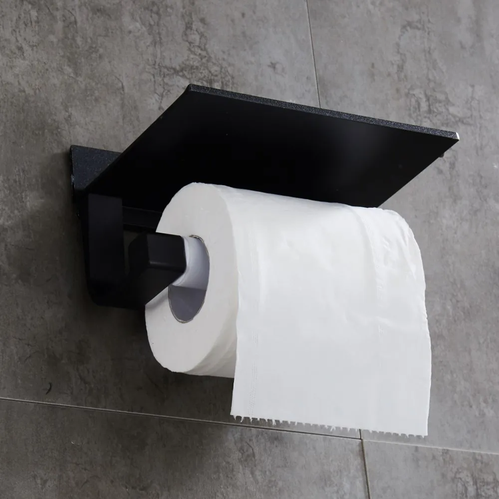 Бумажный держатель для полотенец настенное крепление стойка для специй и Телефон Полка ткань для ванной подставка для конусов держатель туалетной бумаги из нержавеющей стали