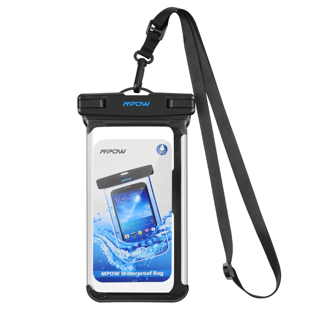 Mpow IPX8 جراب هاتف مضاد للماء تحت الماء السباحة أكياس جراب هاتف PVC كريستال واضح حقيبة مفاتيح ل فون لسامسونج لهواوي Mpow IPX8 جراب هاتف مضاد للماء تحت الماء السباحة أكياس جراب هاتف PVC كريستال واضح حقيبة مفاتيح ل فون لسامسونج لهواوي
