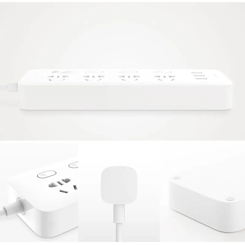 Оригинальная штепсельная розетка Xiaomi с 4 портами переключателя управления 3 usb