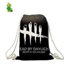 Dead By Daylight игровой рюкзак на шнурке для женщин мужчин Softback дорожные сумки школьный рюкзак большой емкости для хранения сумки на шнурке