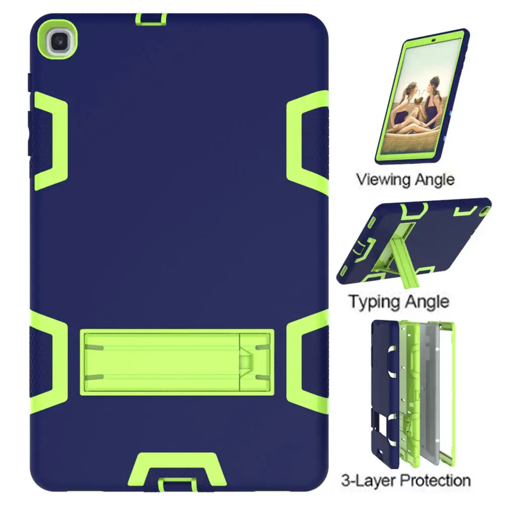Silicone Case for Samsung Galaxy Tab A 10.1 SM-T510 SM-T515 2019 New Tablet Funda Shockproof Cover for Kids+Screen Film+Pen