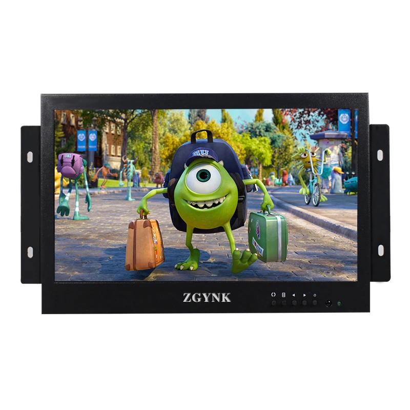 10 Inch Open Embedded Cabinet Installation Security Industrial Lcd