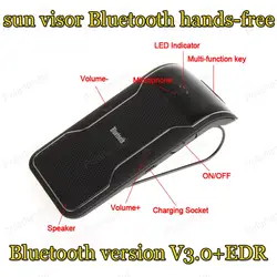 Новая Bluetooth V3.0 + EDR Мини автомобиль-Стайлинг Bluetooth Hands-Free Car перетаскивания солнцезащитный козырек Bluetooth Hands- бесплатная домофон