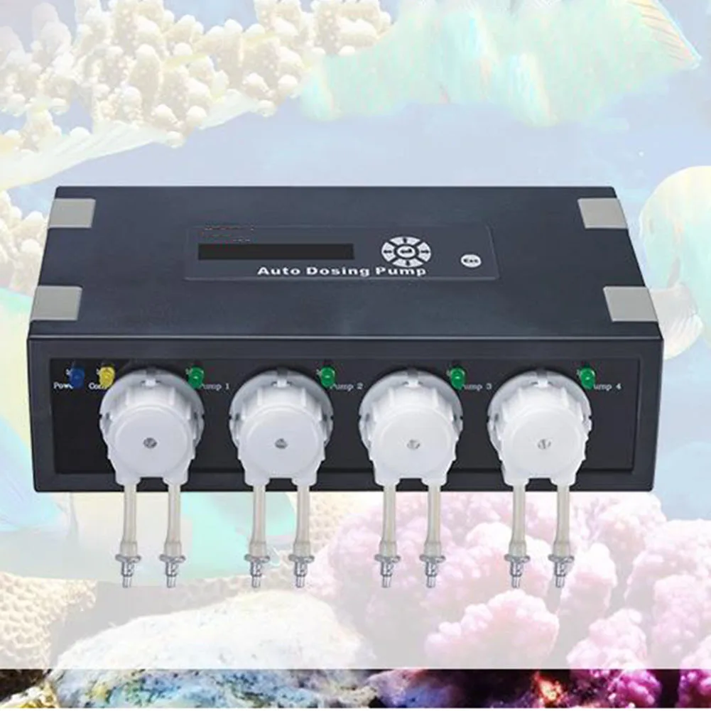 

Dp3 Dp4 Added Elements Timing Durable Marine Coral Peristaltic Auto Dosing Pump Titration Automatic Doser Aquarium Fish Cylinder